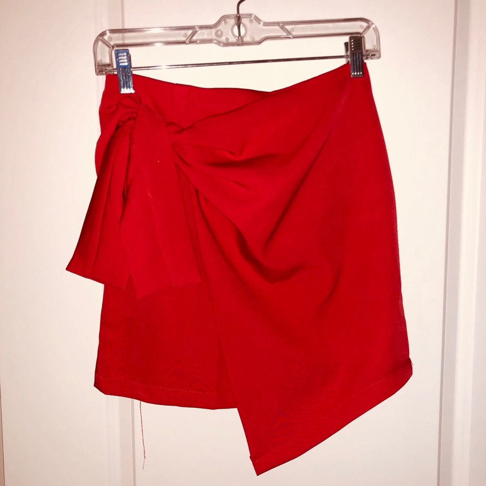 Red Nast Gal skirt